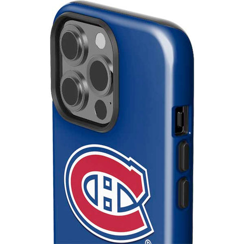 NHL Montreal Canadiens Solid Background iPhone 15 Pro Impact Case
